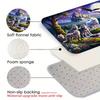Forest Wolf Flannel Door Mat Carpet, Non-Slip Comfort Floor Mat Machine Washable for Kitchen Living Room Bedroom Bathroom Decor