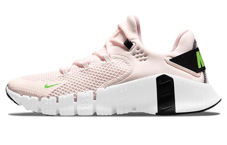 Nike Free Metcon 4 Light Soft Pink White Black Green Strike Women s CZ0596-636 36.5