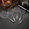 Stainless Steel Skimmer Spoon Non-Slip Long Handle Food Grade Filter Sieve Suitable for Kitchen Deep Frying Food Straining