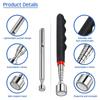 Stick with Light Mini Portable Magnet Pick Up Tool for Picking Up Screws Nut Bol Telescopic Magnetic Pen Extendable Pickup Rod