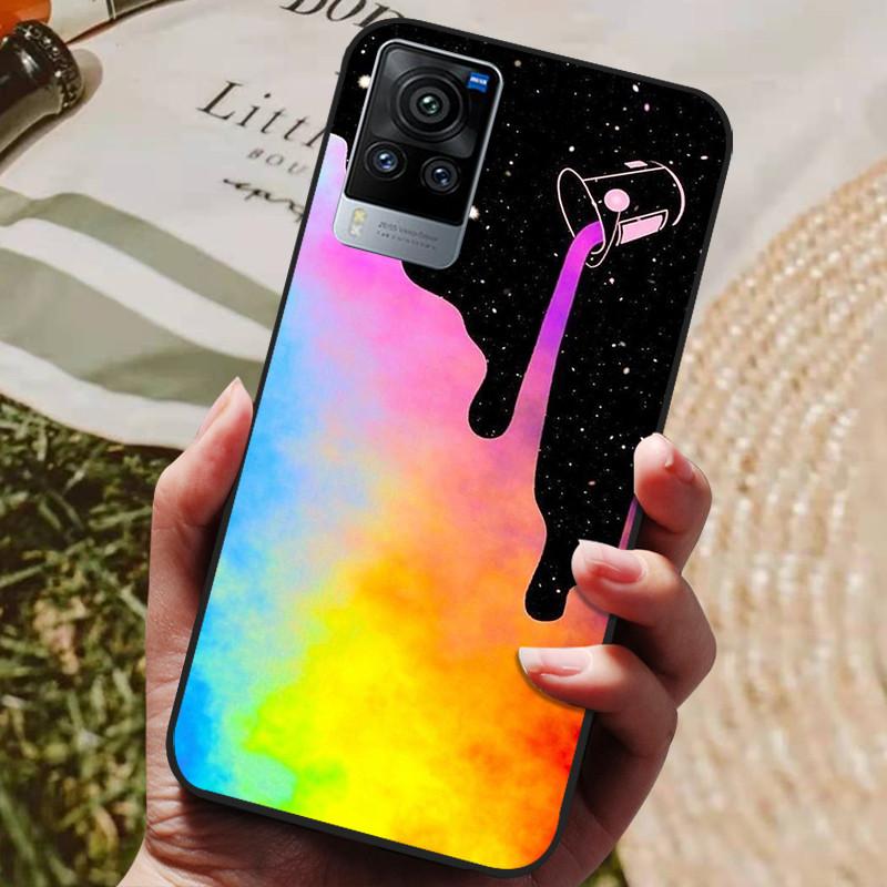 For Vivo X60 Pro Global Version Case Cat Wolf Painted Soft Silicone Phone Cases for Vivo X60 Pro Back Cover X60Pro V2046 Coque