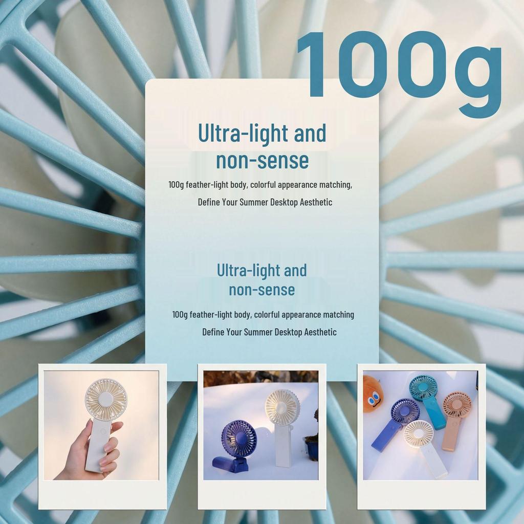 Rechargeable Mini Portable Handheld Fan for Office & Travel