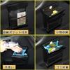 Car Trash Car Trash Bag Storage PU Foldable with LED Sensor Ideal for Front and Rear Car and Includes 2 Trash Bags Can, Case, Waterproof, Magnetic,