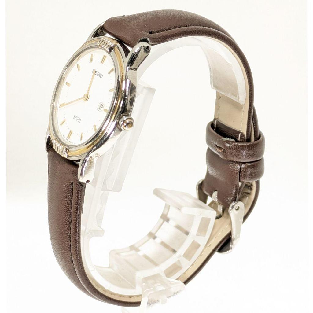 [USED] SEIKO SPIRIT Men's Battery Strap Replacement Working R-63