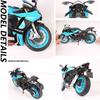 1/9 Scale Yamaha YZF-R1M Racing Toy Motorcycle for Children Diecast Metal Large Size Model Super Racing Collection Gift for Boy
