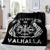 Viking Theme Printed Blanket - Perfect for Couch, Bed, Travel & Outdoor Use | Machine Washable, Cozy & Durable.