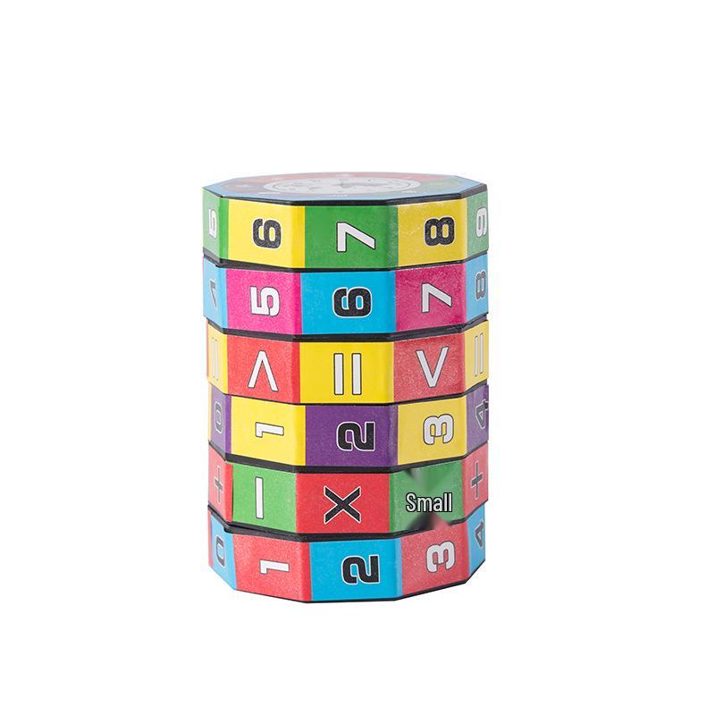 Mathematischer Zylinder für Kinder: Kreativer arithmetischer Zauberwürfel zum Lernen von Addition, Subtraktion, Multiplikation und Division.