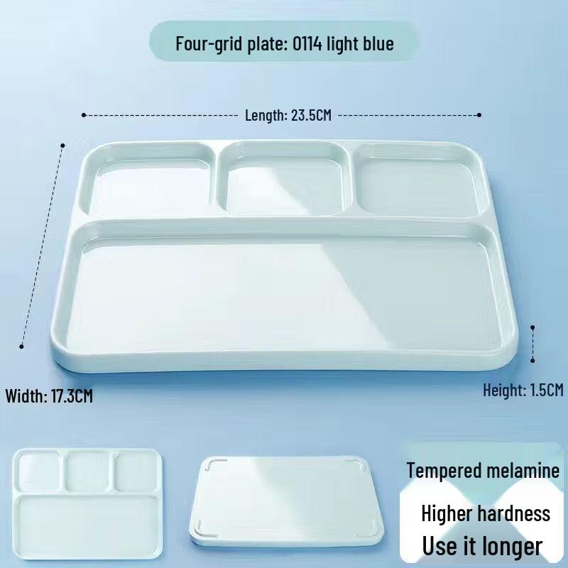 Korean Style Divided Melamine Dipping Sauce Plate