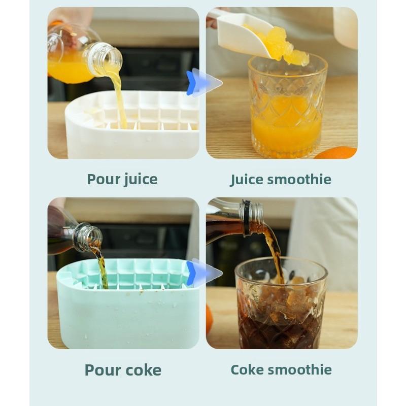 Upgraded Silicone Ice Cube Mold Round Ice Bucket Summer Homemade DIY Refrigerator Freeze Ice Maker Creative Cube Mold Tools