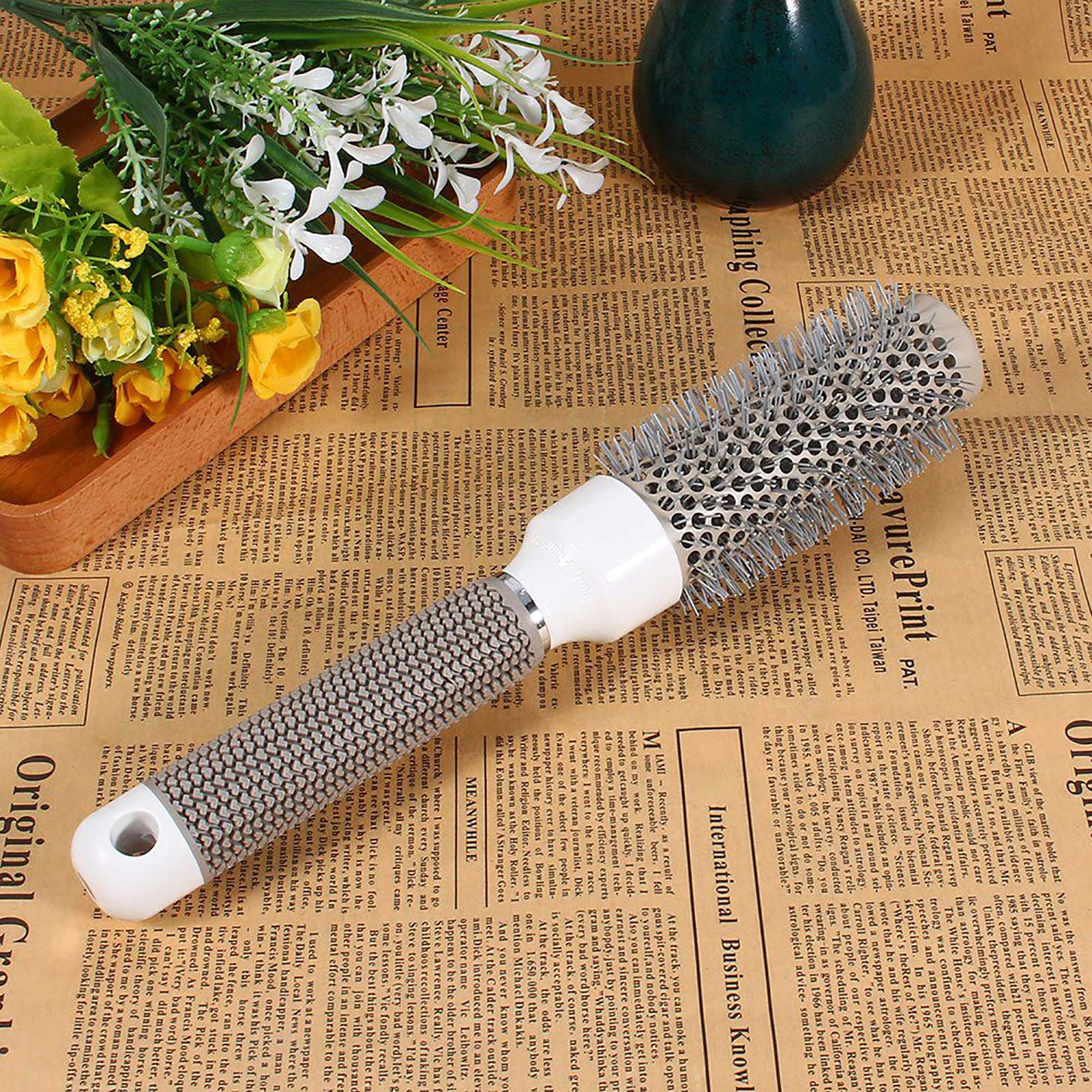 

Полезный салон парикмахерская укладка волос укладка цилиндрические щетки керамический утюжок круглая расческа (25мм) 32mm