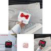 Small Princess Fashion Butterfly Bow Girl Mini Crossbody Bag With Pu Material For Toddler Daily Use