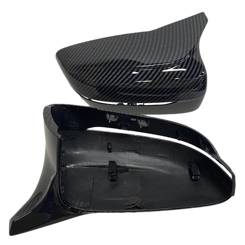 LHD Carbon Fiber Exterior Side Rearview Mirror Cover Trim For BMW 3/5/6/7/8-Series G11 G12 G14 G15 G16 G20 G21 G30 G31 2019 2020