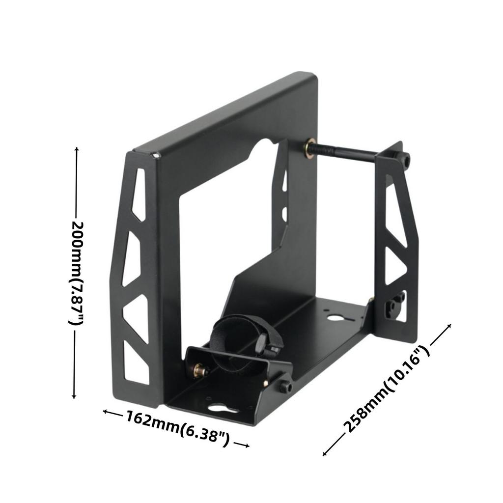 Inverted Electric Planer Stand - Heavy-Duty Steel Bracket for Woodworking - Practical Household Flip-Mount Support Rack