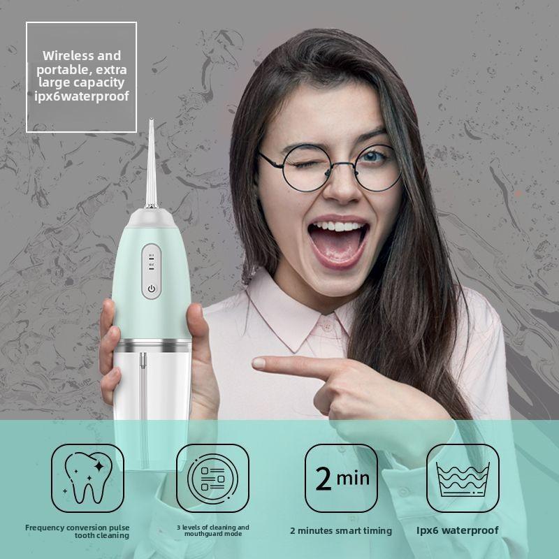 Tooth Flusher Portable Household Electric Tooth Washer Water Floss Special Cleaning and Rinsing Teeth for Correcting Deformities