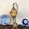 2025 New Type Stained Glass Turkish Mosaic Moroccan Colored Glass Eco-Friendly Flexible E14 Table Lamp