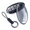 Slim Car Key Fob Case Cover Keychain For Nissan Rogue Sport Qashqai X-Trail Note Titan Juke Kicks Micra Murano Black Transparent