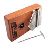 Kalimba 17 Keys Thumb Piano with Study Instruction & Tune Hammer Wood Finger Piano for Kids Adult Beginners Professional