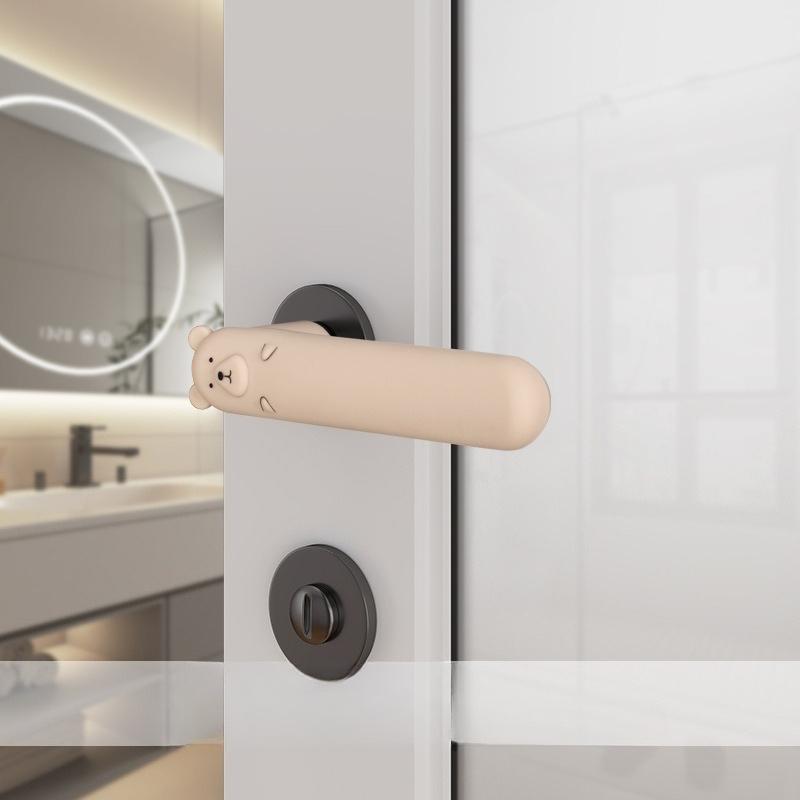 Cute Anti-Slip Silicone Protective Cover Silicone Door Handle Protector Cover Anti Wall Protectors Collision Static Door Cover