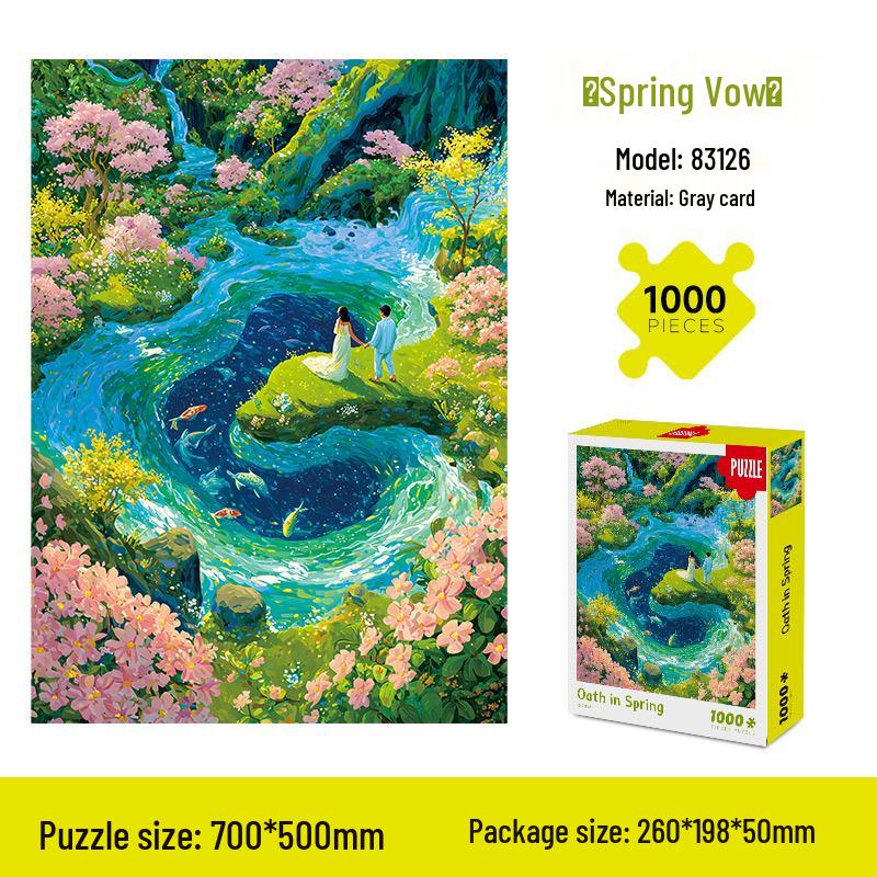 Van Gogh Creative Landscape Jigsaw Puzzle - 1000 Pieces Stress Relief Educational Toy
