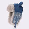 Big Ears Cute Hat Female Winter Thickened Plush Sequined Denim Cotton Hat Cycling Cold Hat Moisture