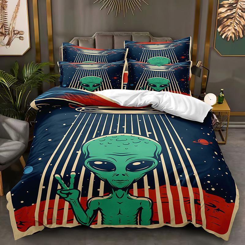 Fashion Technology Printing, 3D Digital Printing, Bedding, Duvet Covers, Pillowcases, Three-piece Sets