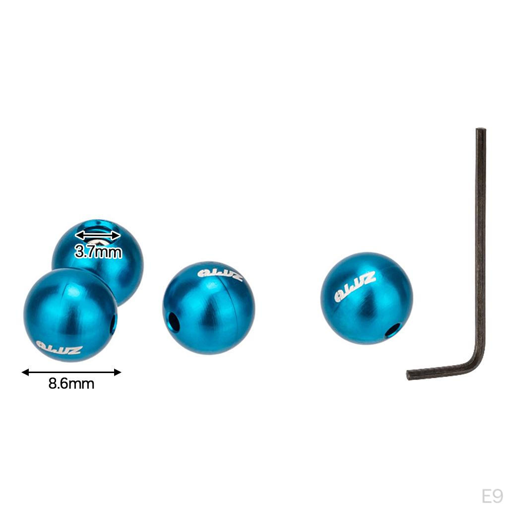 4 Cable End Set Aluminum Alloy Multi- Tips Outer Er Ball Hat s for Cycling Accessory