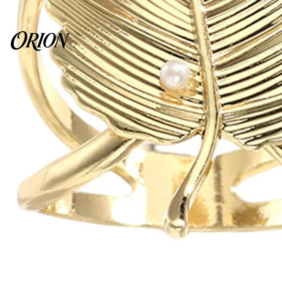 Alloy Scarf Buckle for Coats Leaf Silk Ring And Slides Women, Metal T-shirt Daily Commuting Accessory Ties Clip with Faux Pearls Embellishment Shawl,