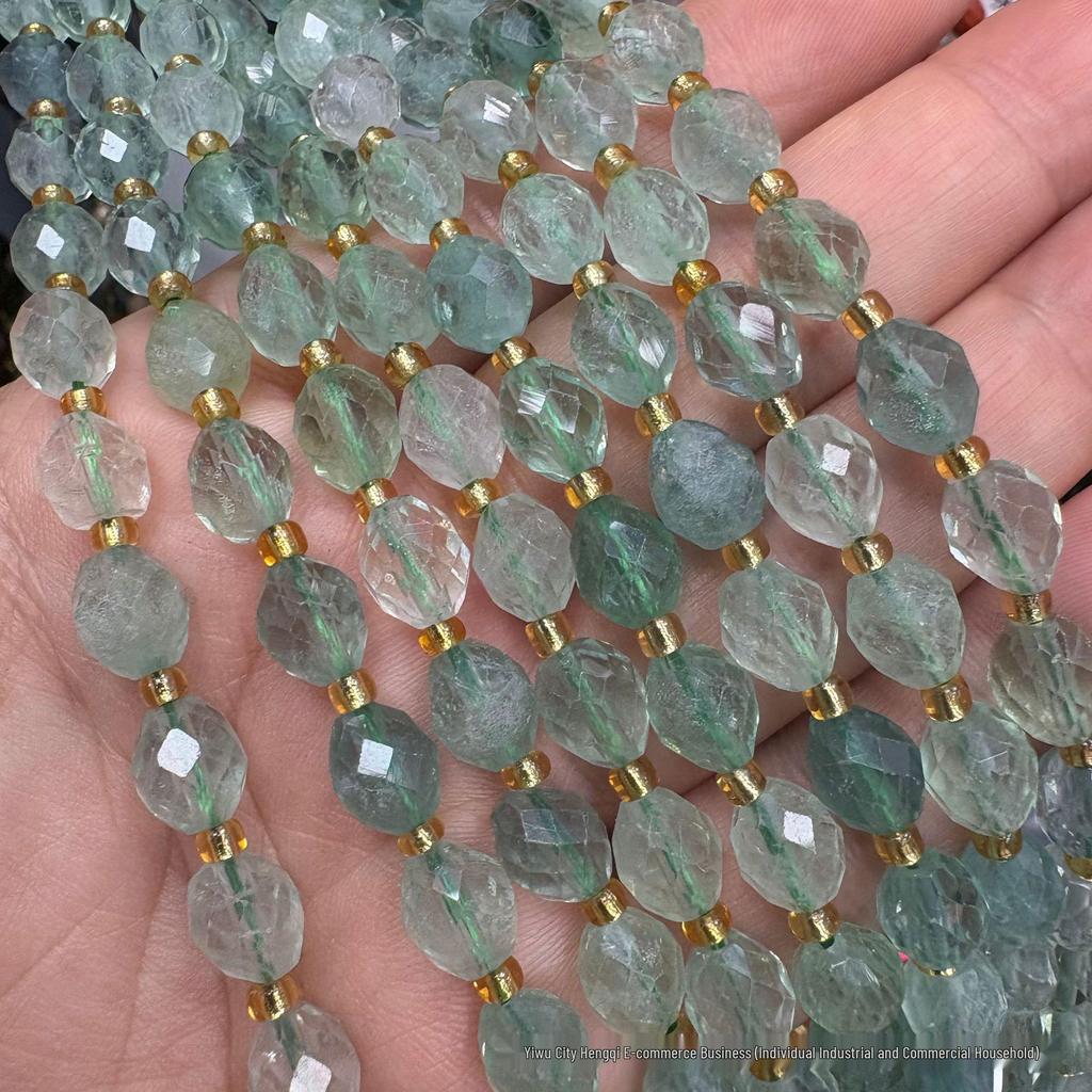 6x8mm Faceted Oval Natural Stone and Crystal Beads for DIY Jewelry