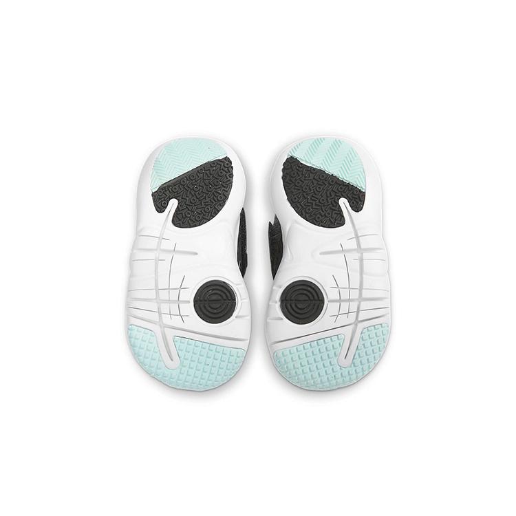 Nike Flex Advance BR Slip Resistant Cushioning Breathable Low top Running Shoes Black White Infant And Toddler DC9367-001