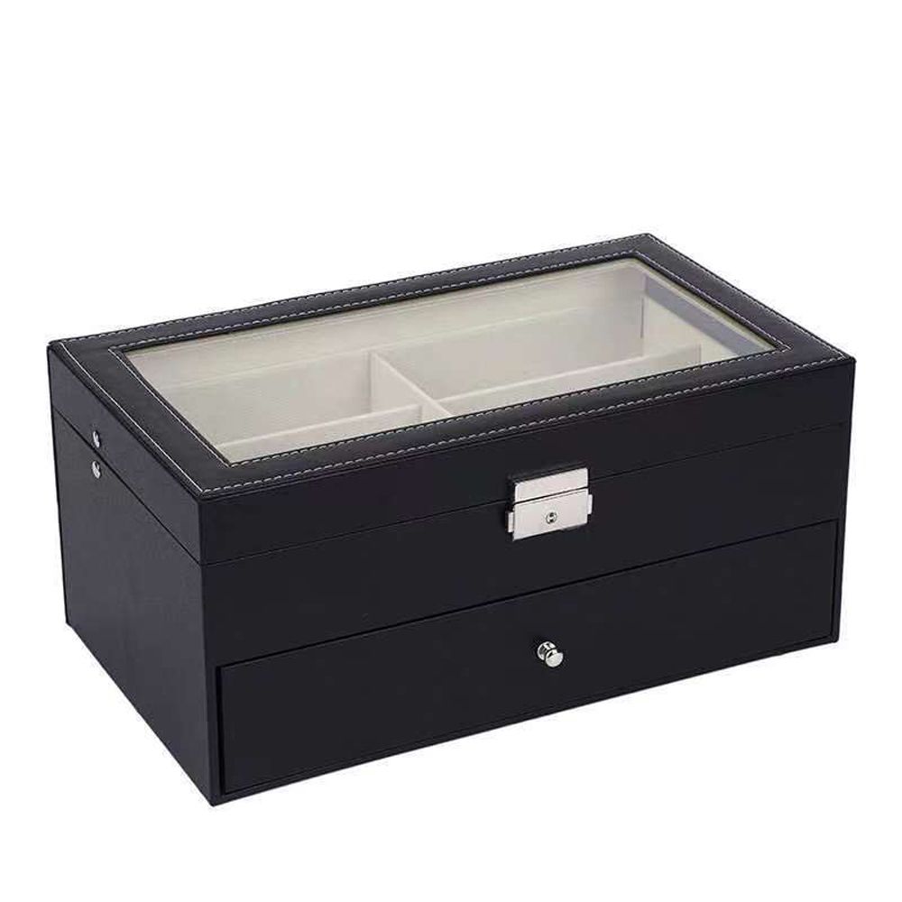 8/12 Grids Display Case Holder Eyewear Holder Sunglasses Box Storage Box Slots Glasses Case