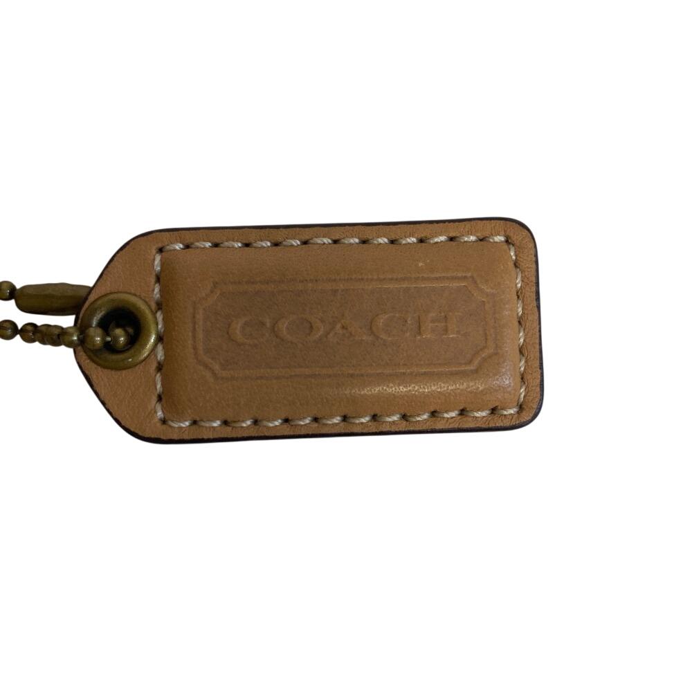 Coach 10567 Turn Lock Signature Canvas Shoulder Bag Brown Canvas Women Used