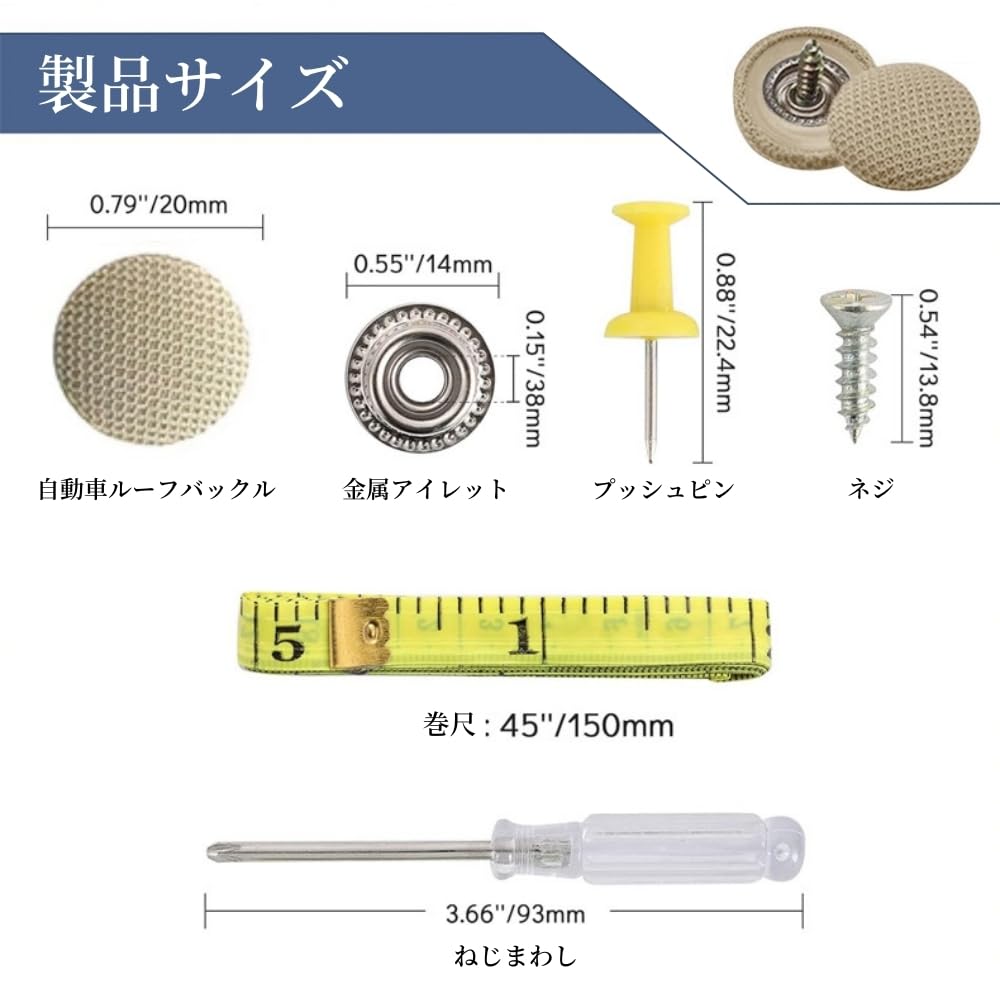 65 Pieces Car Ceiling Droop Repair Rivets Repair Buttons Roof