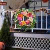 Fall Wreath for Front Door 16 Inch Artificial Floral Wreath with Peony Dahlia Leaves
