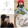 Elegant Keychain with Heart Pendant Fashionable and Practical Bead Bowknot Keyring Key Charm for Bag Decoration