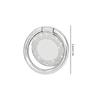 Round Foldable Zinc Alloy Phone Ring Holder 360 ° 1 Rotating Magnetic Lazy Stand