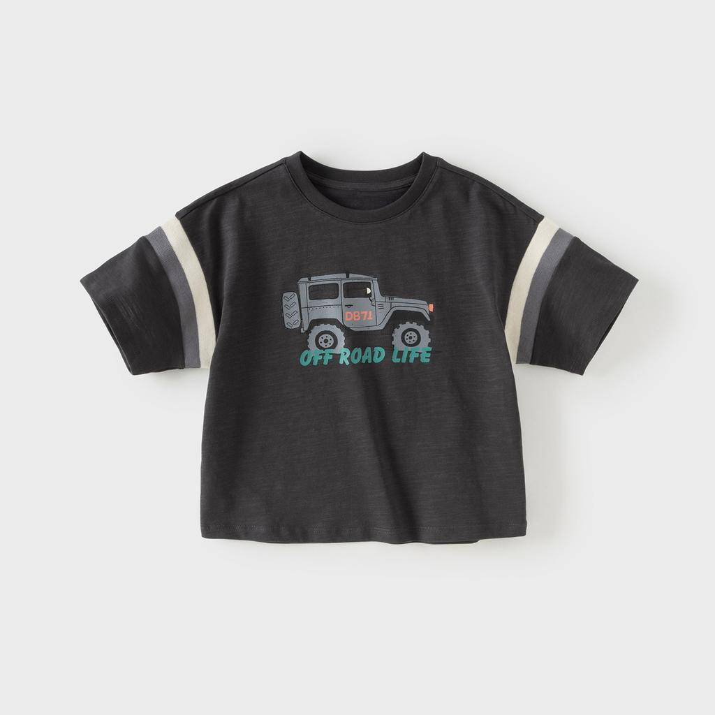David Bella boys' cool short sleeved summer clothes new children's T-shirt baby antibacterial casual sports top