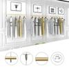 100cm Clothes Rack Ceiling Mounted Garment Bar, Retail Clothing Display Stand Multi-Purpose Hanging Rod, Height Adjustable