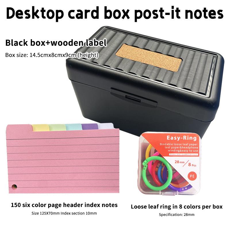 1 Set Cartonașe Colorate cu File Cartonașe cu File Cartonașe pentru Notițe Liniate Cartonașe Index cu File Separatoare pentru Cartonașe de Notițe Liniate Cartonaș de Notițe