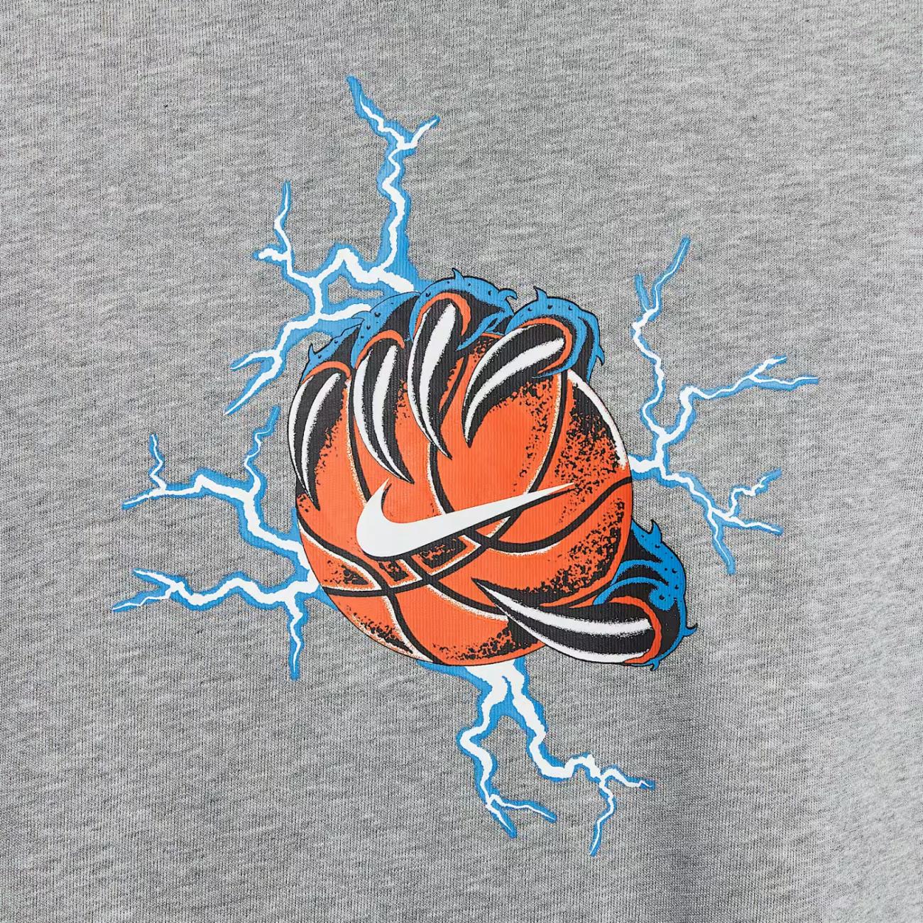 

Nike Мужская футболка с коротким рукавом и круглым вырезом, с логотипом и надписью на спине, баскетбольная, IH9269-063 2XL