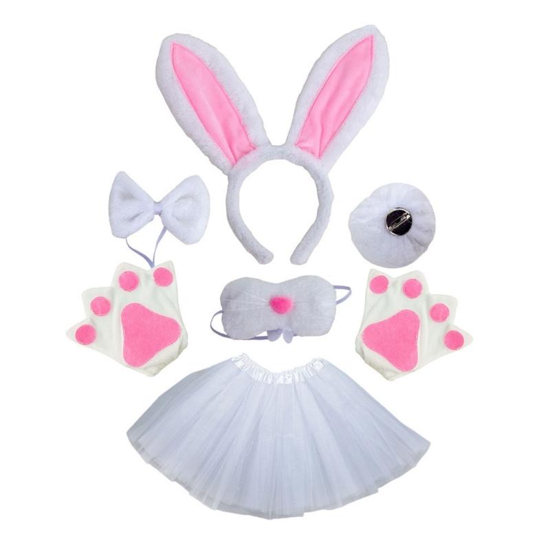 Halloween Easter Bunnies Costumes for Kids Animal Costume Cosplay Accessories
