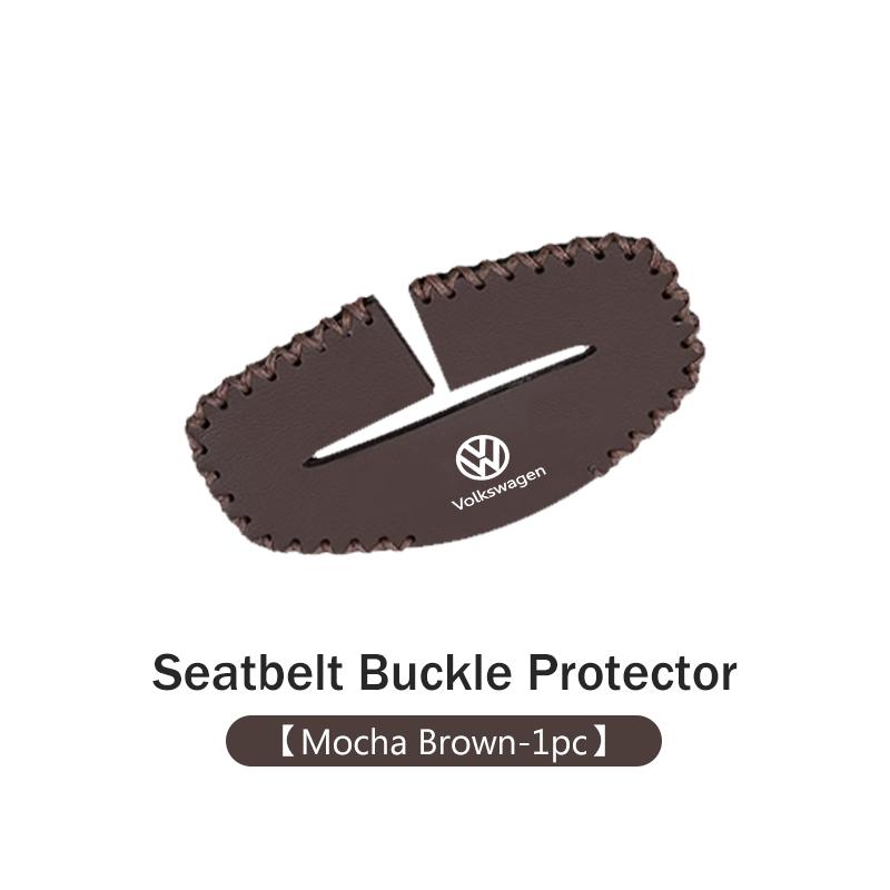 Car Seatbelt Buckle Protector Leather Anti Scratch Interior ZX32 Guard For Volkswagen VW Polo Jetta Sagitar Magotan Passat B5 B6 B7