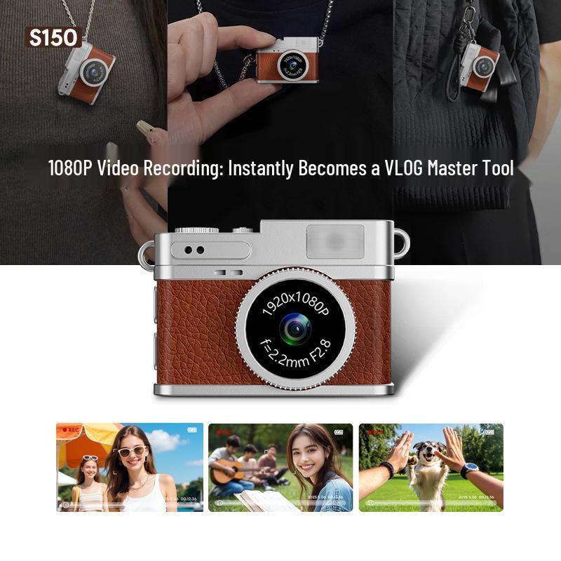 Retro Mini Digital Camera for Photos and Vlogs - Portable Student Campus Card Camera, Ideal for Gifts