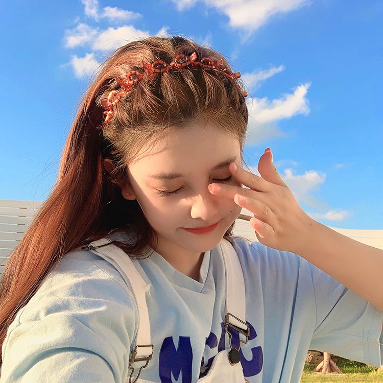 Multi-layer Braided Hairpin Headband for Styling Hair and Bangs