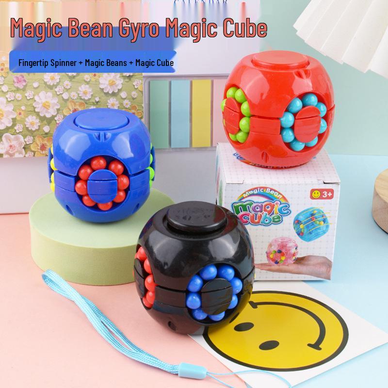 Rotating Magic Bean Finger Spinner Educational Toy for Kids
