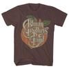 Zeldzaam The Allman Brothers band Klassieke Stijl Donker Chocolade T-shirt Heruitgave