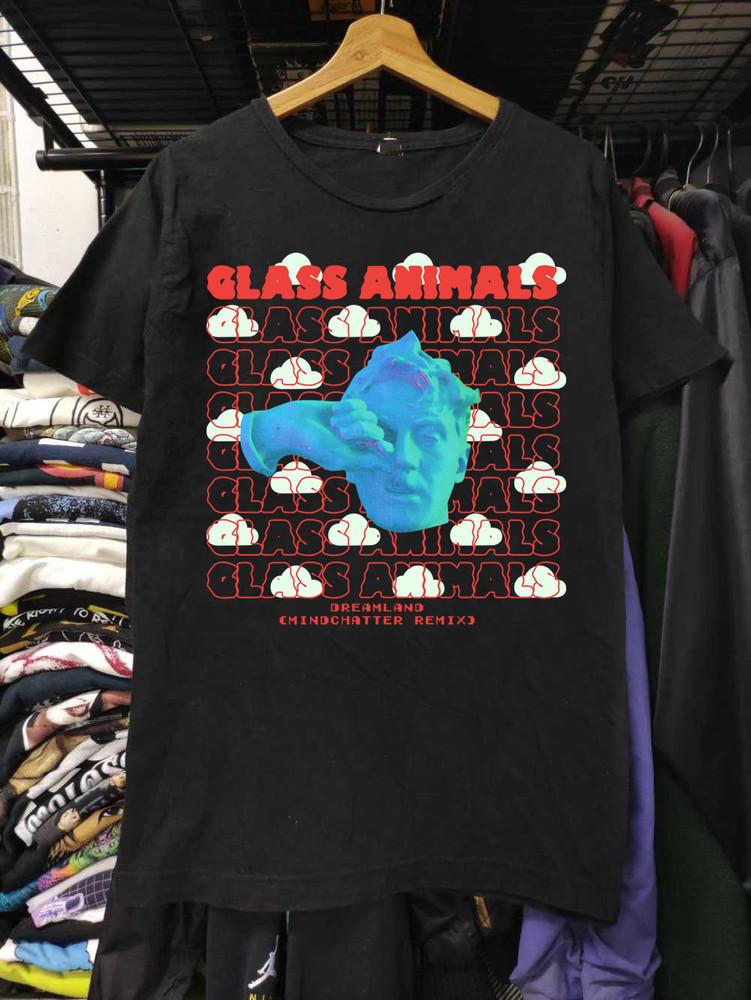 Vintage Glasdjur Band Svart T-shirt Unisex Konsert S till 5XL SG552 Unisex T-shirt