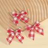 25pcs Christmas Tree Decorations Christmas Gold Dust Bows Hanging Bowknot Ornaments Christmas Tree Printed Bow Navidad Decor