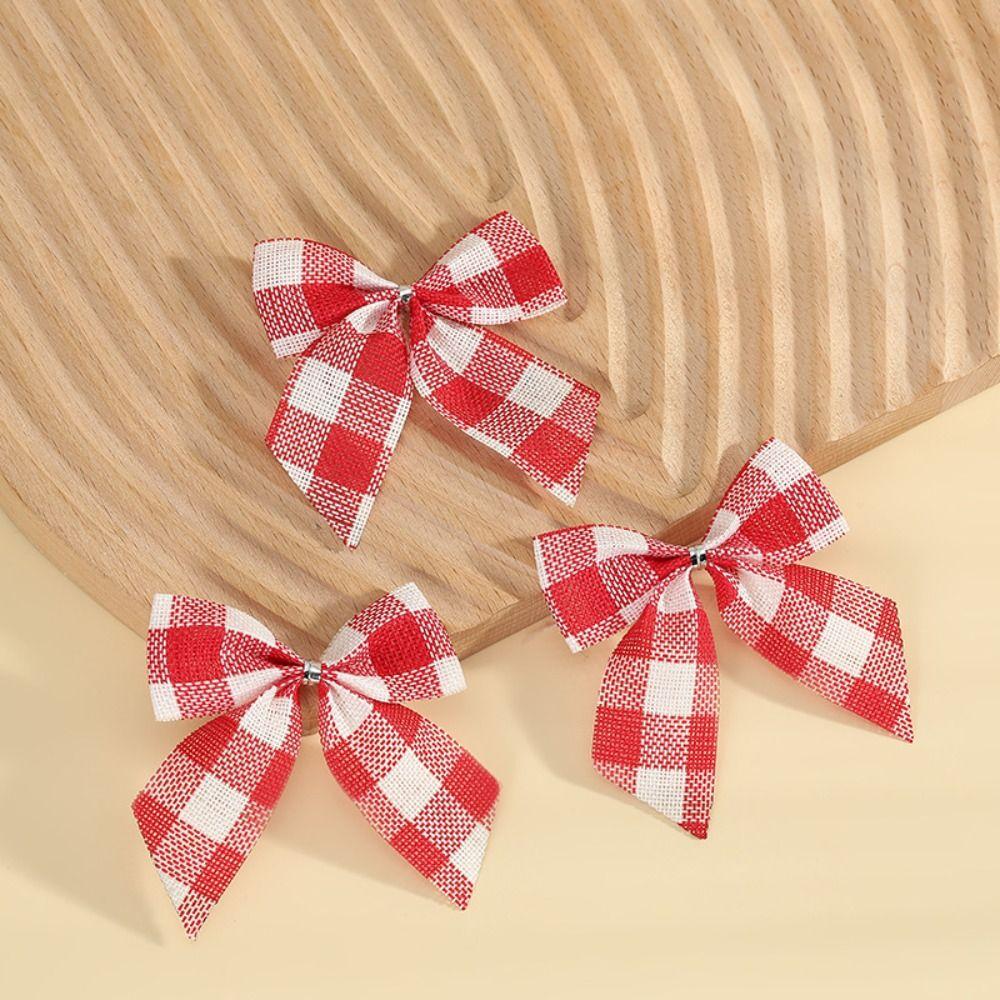 25pcs Christmas Tree Decorations Christmas Gold Dust Bows Hanging Bowknot Ornaments Christmas Tree Printed Bow Navidad Decor