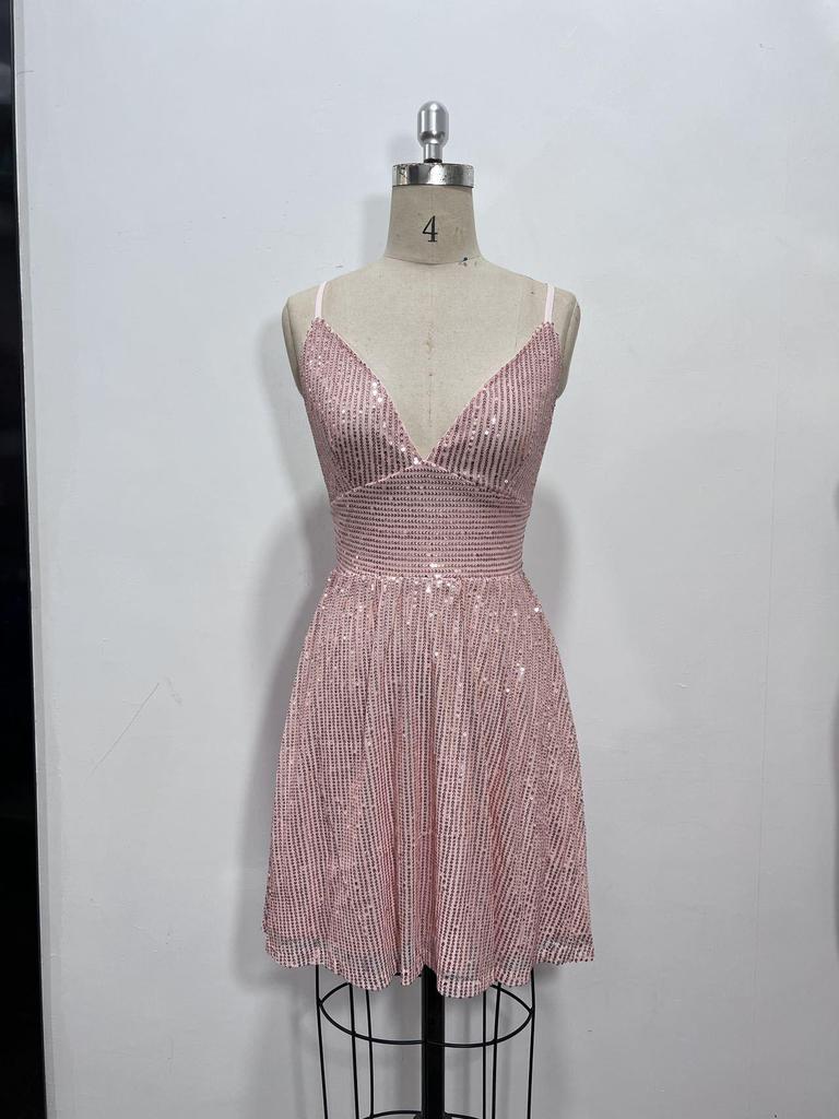 New Women's Fashion Sequin Party Evening Dress (5 Colors)