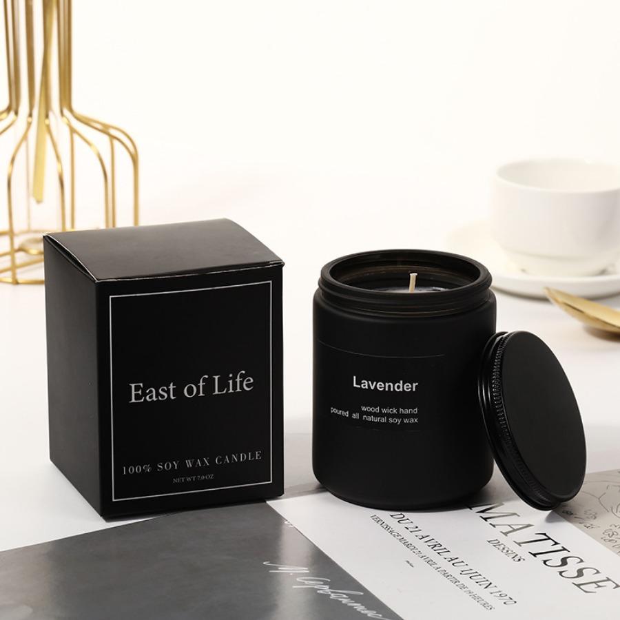 1pc Scented Candles Soy Wax Aromatherapy Glass Jar Candles Novelty Lavender Cup Wax Home Decor Bathing Yoga Relieves Fatigue